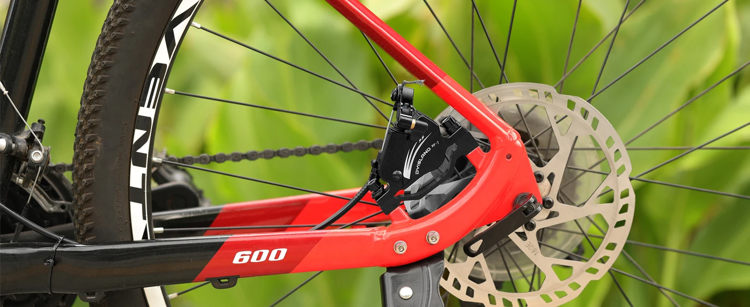 DYISLAND Electric Bike Line Pulling Oil Pressure Calipers Mountain Bike Line Pulling Hydraulic Disc Brake Calipers