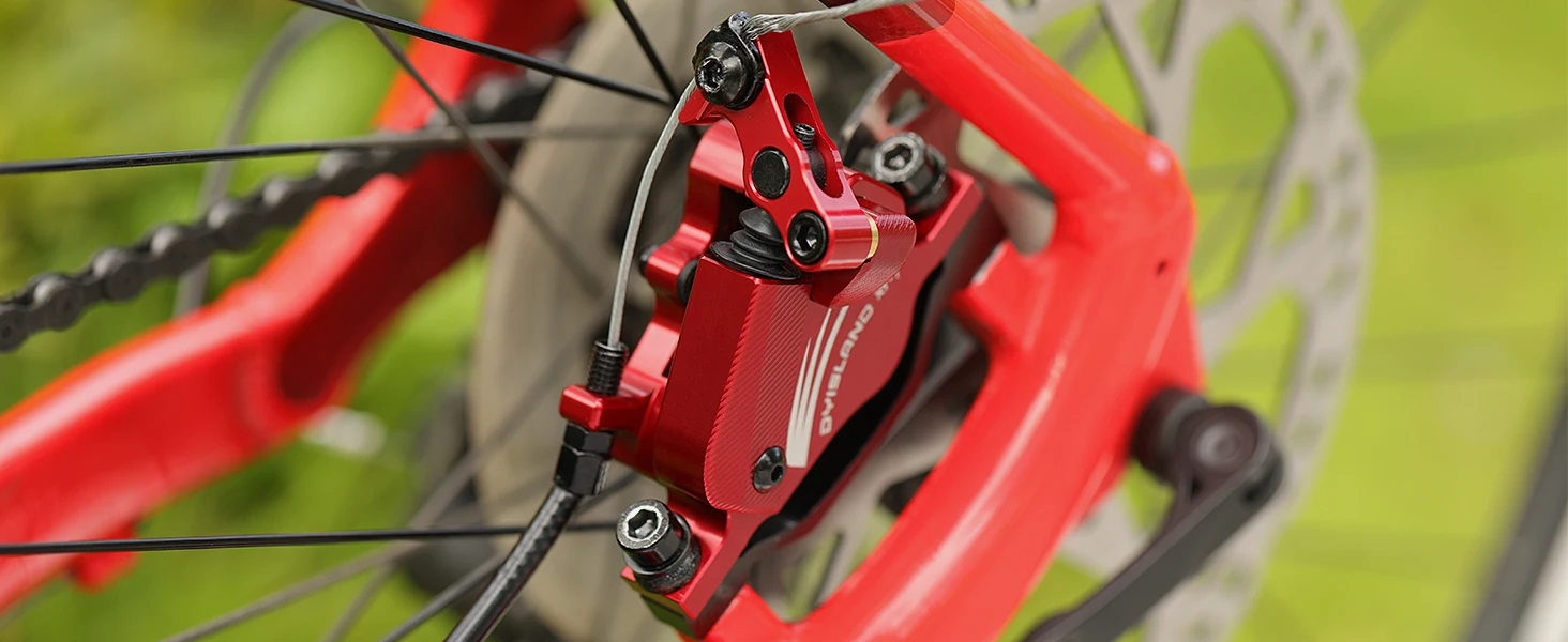 DYISLAND Electric Bike Line Pulling Oil Pressure Calipers Mountain Bike Line Pulling Hydraulic Disc Brake Calipers