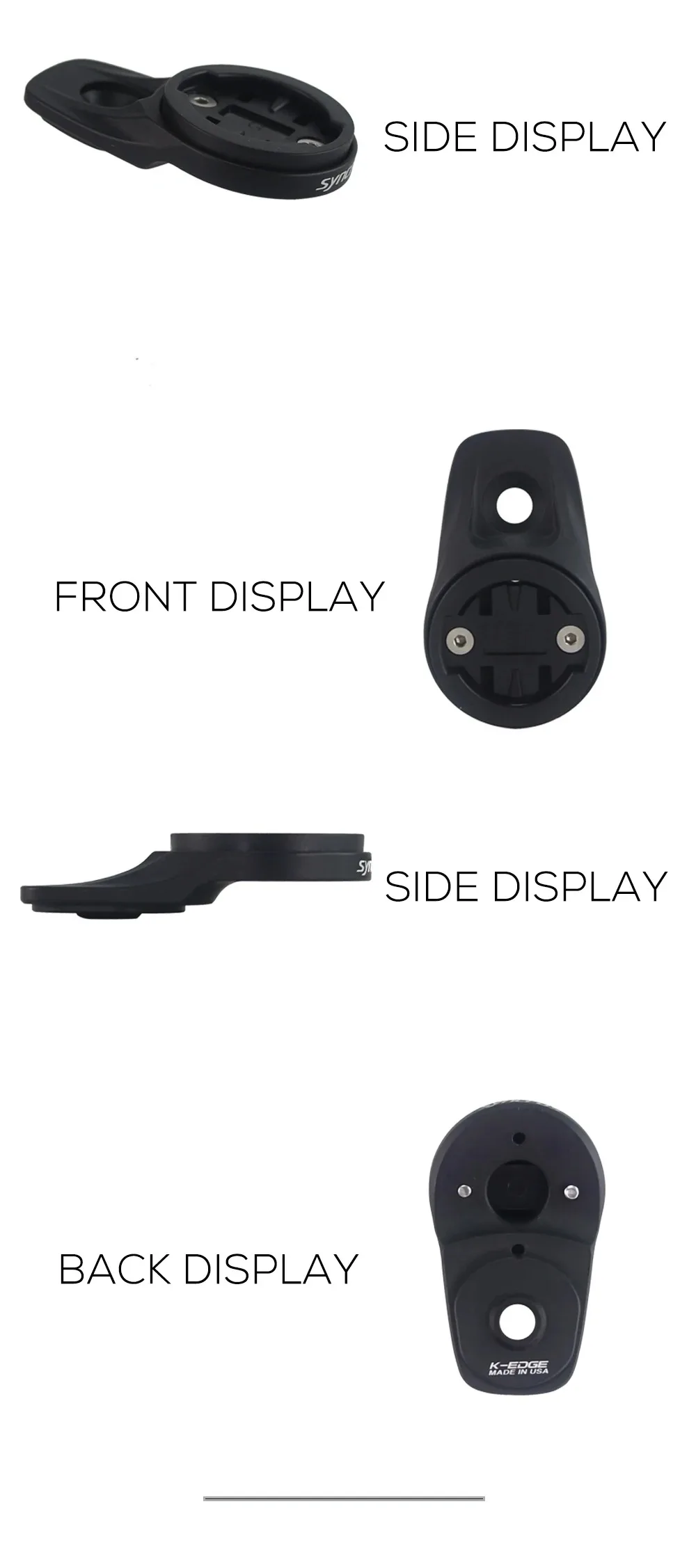 Syncros 0° Top Cap Integration Computer Mount for Garmin/Wahoo/Bryton Fraser Ic Sl WC/DC/XC Handlebars Cockpit Xc Stem