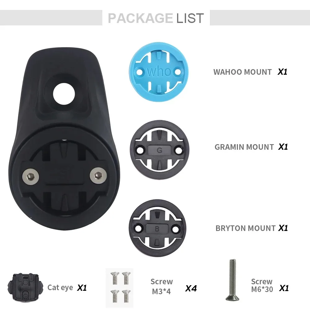 Syncros 0° Top Cap Integration Computer Mount for Garmin/Wahoo/Bryton Fraser Ic Sl WC/DC/XC Handlebars Cockpit Xc Stem