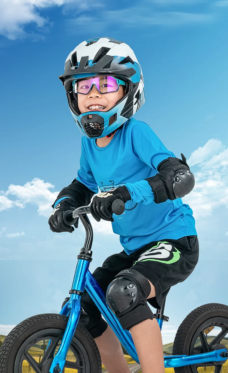 ROCKBROS Child Photochromic Polarized Sunglasses Bicycle Eyewear UV400 Kids Bike Goggles Protection Classic Windproof Glasses