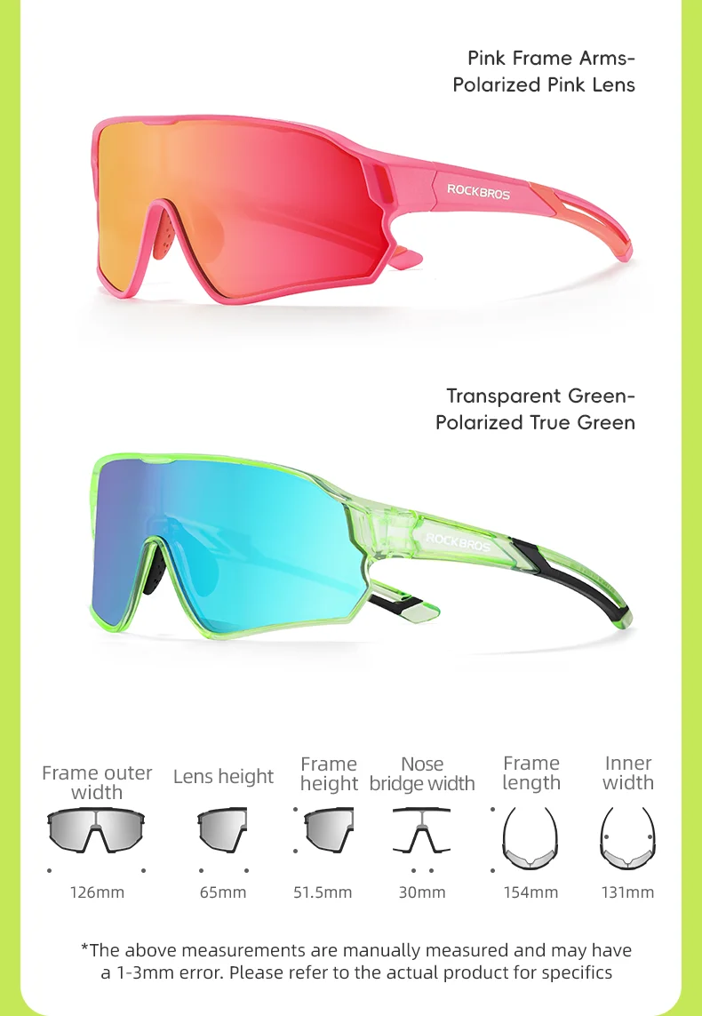 ROCKBROS Child Photochromic Polarized Sunglasses Bicycle Eyewear UV400 Kids Bike Goggles Protection Classic Windproof Glasses