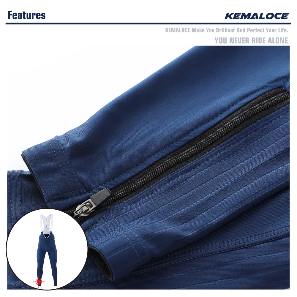 KEMALOCE Men Cycling Pants Summer&Autumn Quick Dry Blue/Black/Grey Gel Pad MTB Bike Bib Pants High End Breathable Long Tights