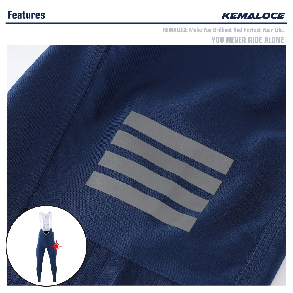 KEMALOCE Men Cycling Pants Summer&Autumn Quick Dry Blue/Black/Grey Gel Pad MTB Bike Bib Pants High End Breathable Long Tights