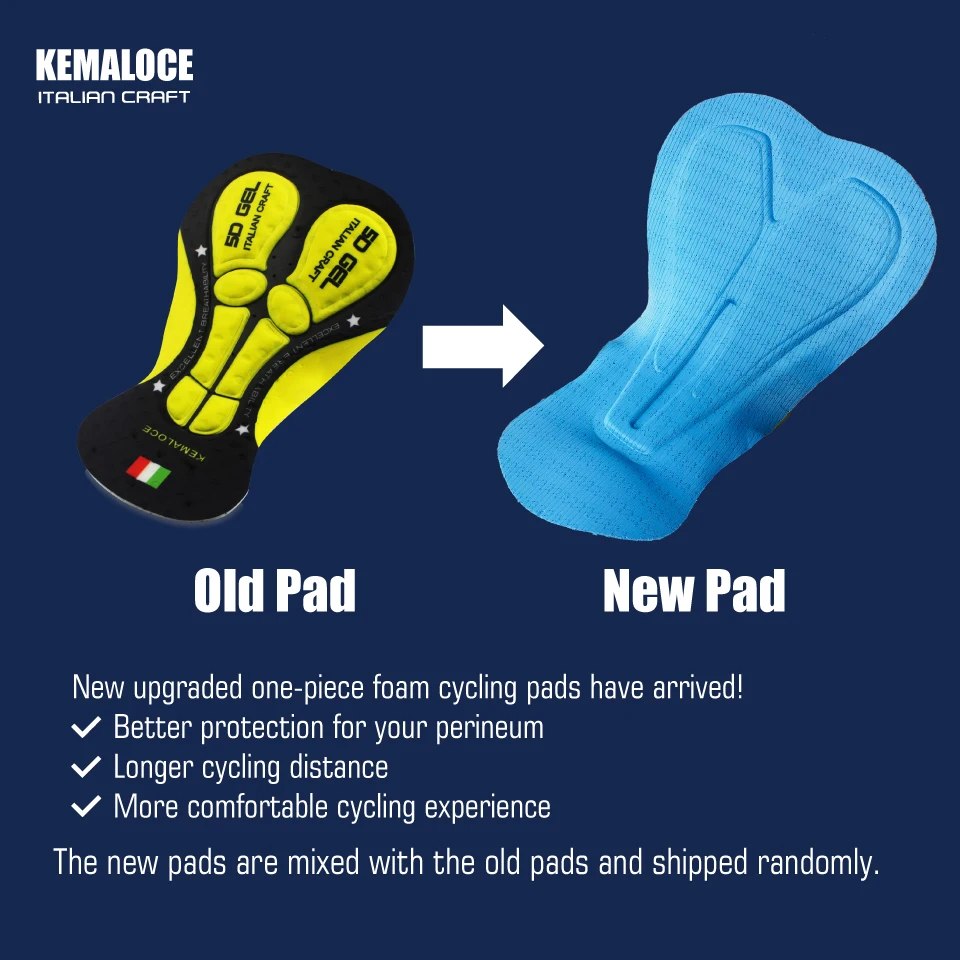 KEMALOCE Men Cycling Pants Summer&Autumn Quick Dry Blue/Black/Grey Gel Pad MTB Bike Bib Pants High End Breathable Long Tights
