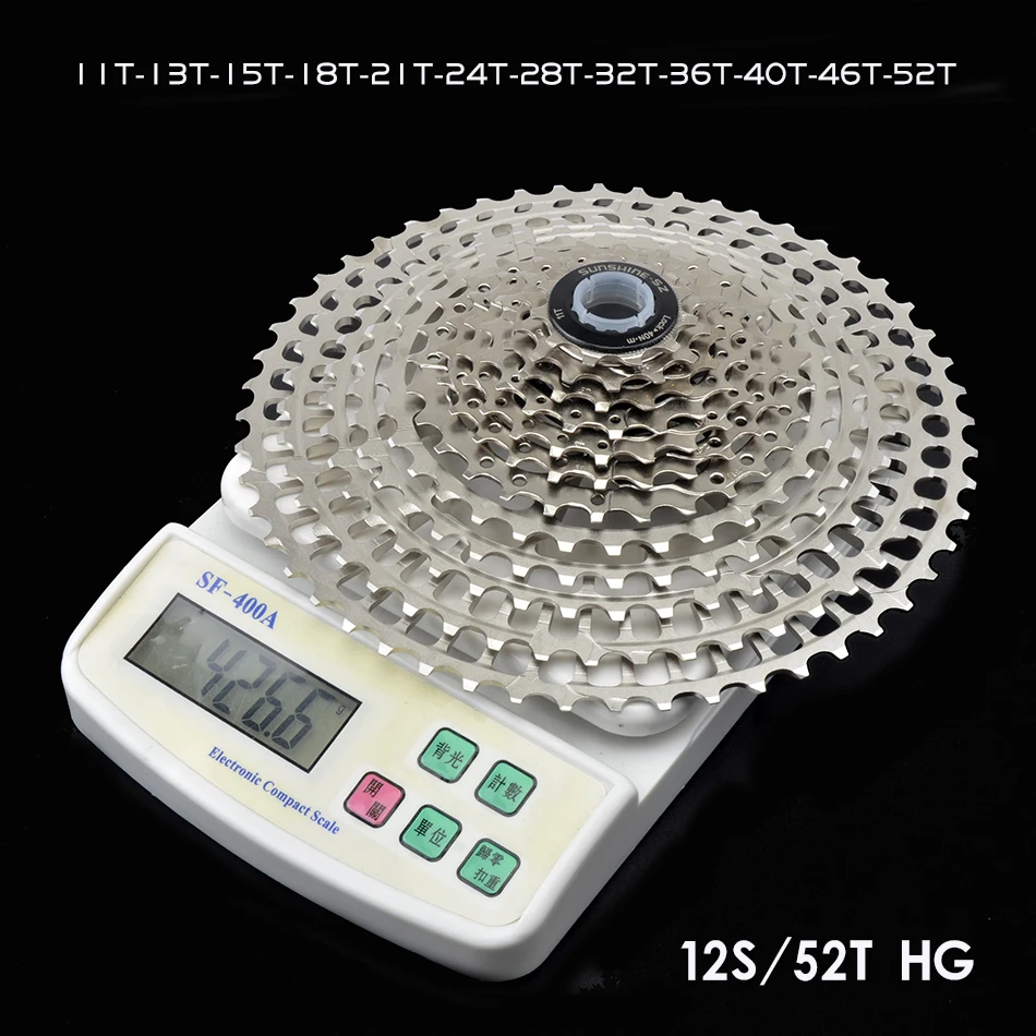 GOLDIX Ultralight MTB Cassette CNC 10/11/12Speed 46-52T HG Freewheel for SHIMANO DEORE SLX XT SRAM Transmission