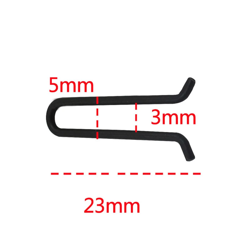 1000pcs Carp Fishing Tackle Terminal Matt Black Lead Weight Mould Eye Loops Clips Bent Head U-shape Clip Fishing Goods Pesca