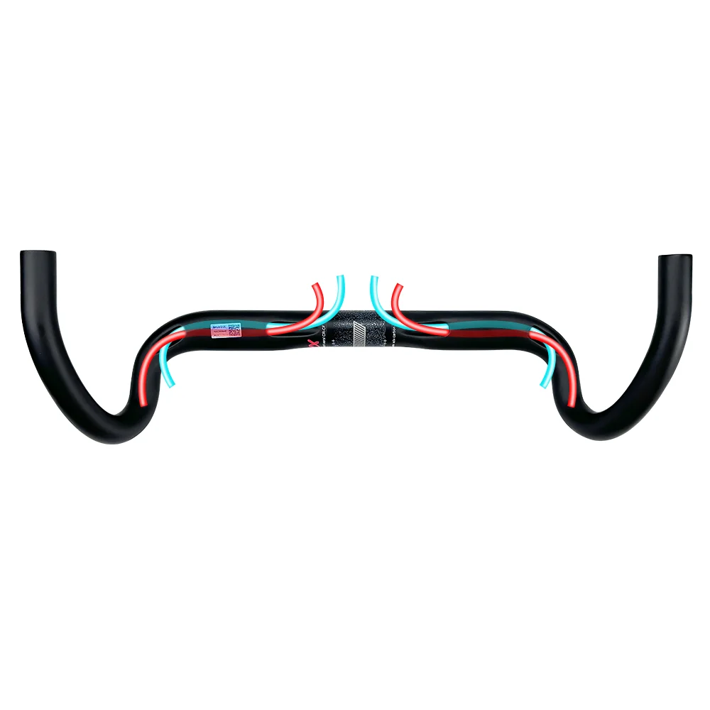 New Carbon Gravel Handlebar Big Flare Bar Cycle Cross Road Bike Handlebars 380/400/420/440mm Carbon Fiber Bicycle Handle