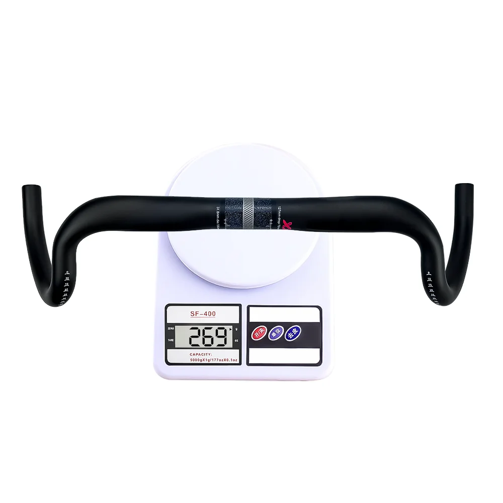 New Carbon Gravel Handlebar Big Flare Bar Cycle Cross Road Bike Handlebars 380/400/420/440mm Carbon Fiber Bicycle Handle
