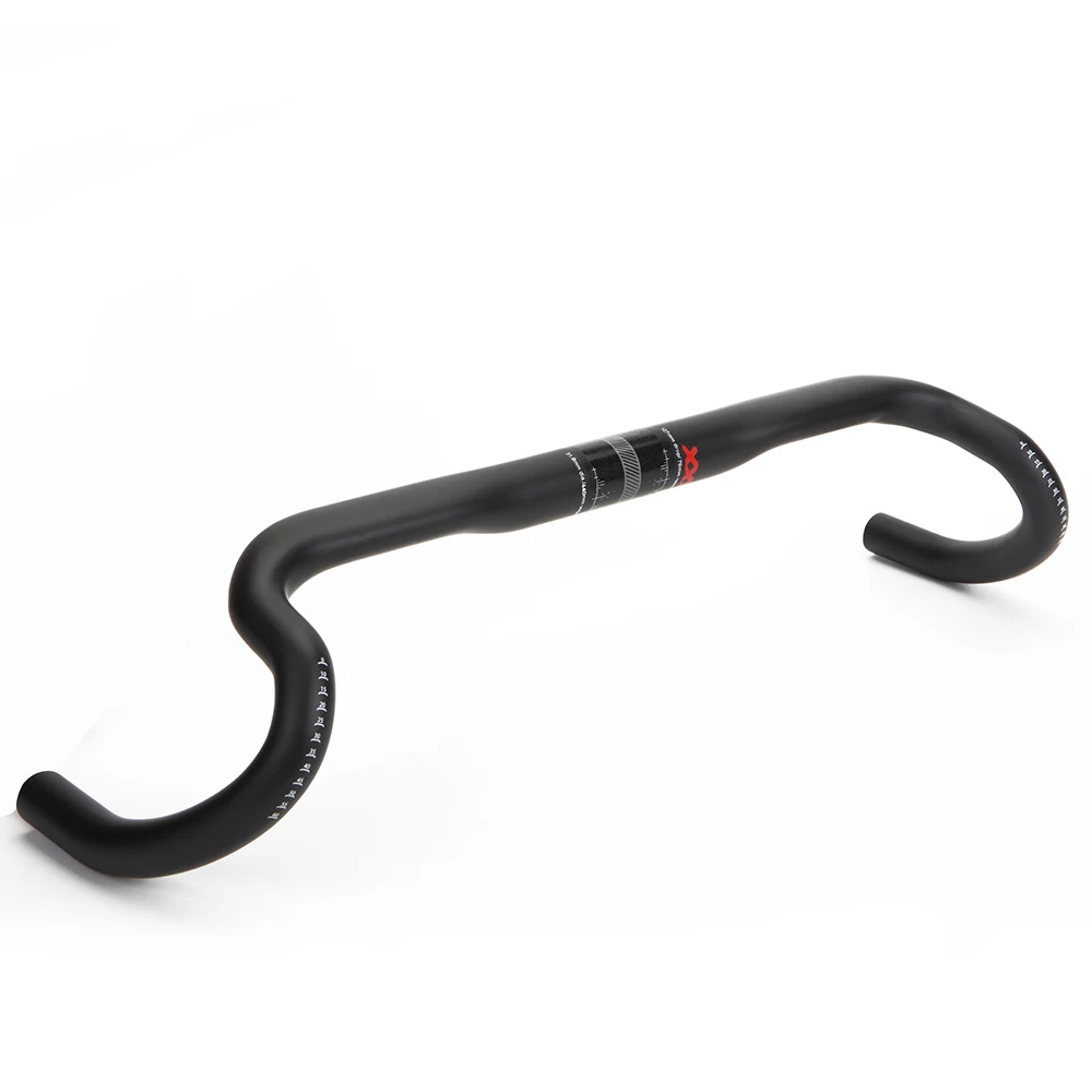 New Carbon Gravel Handlebar Big Flare Bar Cycle Cross Road Bike Handlebars 380/400/420/440mm Carbon Fiber Bicycle Handle
