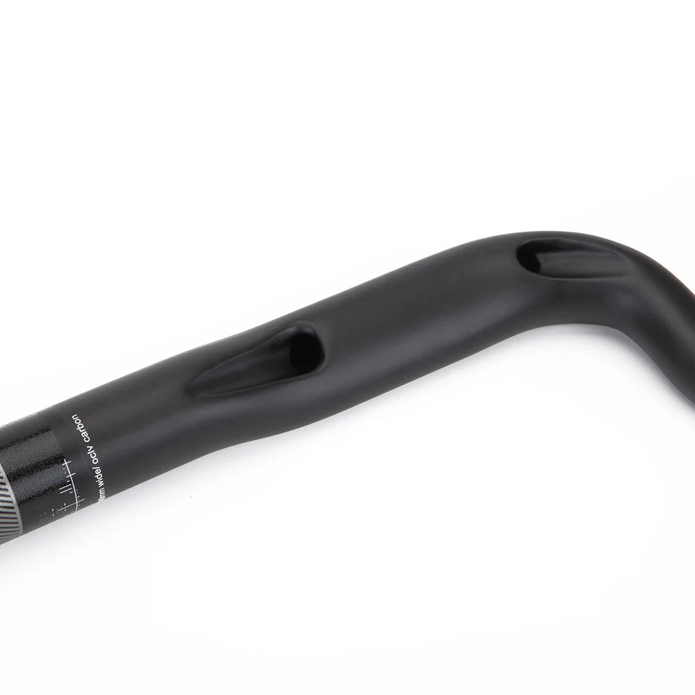 New Carbon Gravel Handlebar Big Flare Bar Cycle Cross Road Bike Handlebars 380/400/420/440mm Carbon Fiber Bicycle Handle