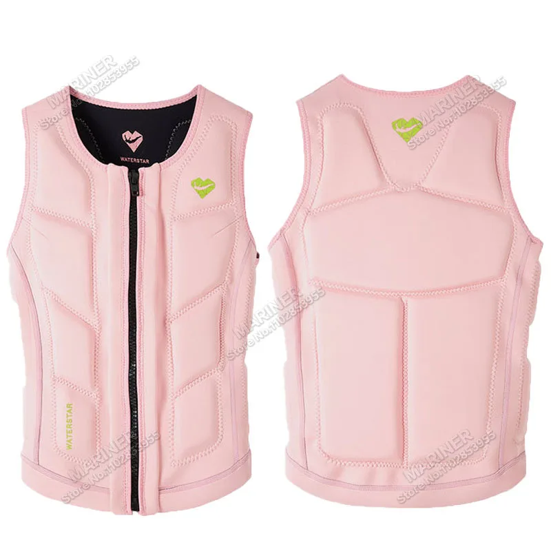 Premium Elastic Neoprene Impact Vest wake surfing Comp Vest men women but Great for All Other Watersports Activities life jacket
