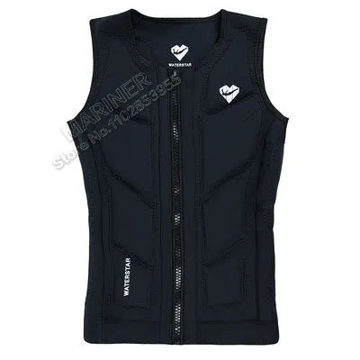 Premium Elastic Neoprene Impact Vest wake surfing Comp Vest men women but Great for All Other Watersports Activities life jacket