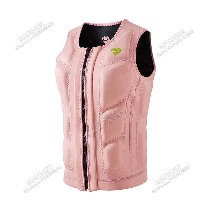 Premium Elastic Neoprene Impact Vest wake surfing Comp Vest men women but Great for All Other Watersports Activities life jacket