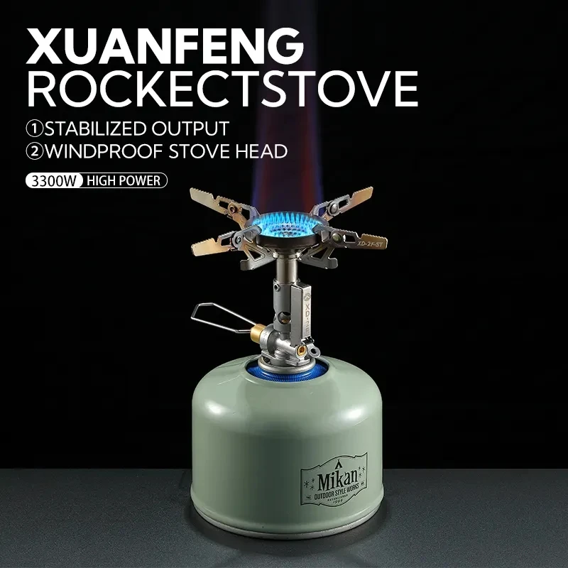 CAMPINGMOON XD-2F Outdoor Portable Voltage Stabilized Integrated Gas Stove High Power Windproof Hiking Field Stove Cooker