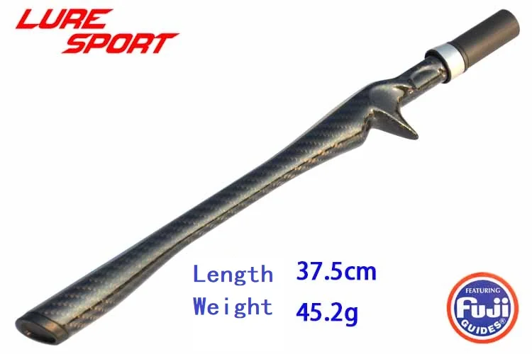 LureSport 3K Woven Carbon Unibody 35cm Cast Reel Seat Grip Handle Triangular Butt FUJI KDPS16 Rod Building Component Repair DIY
