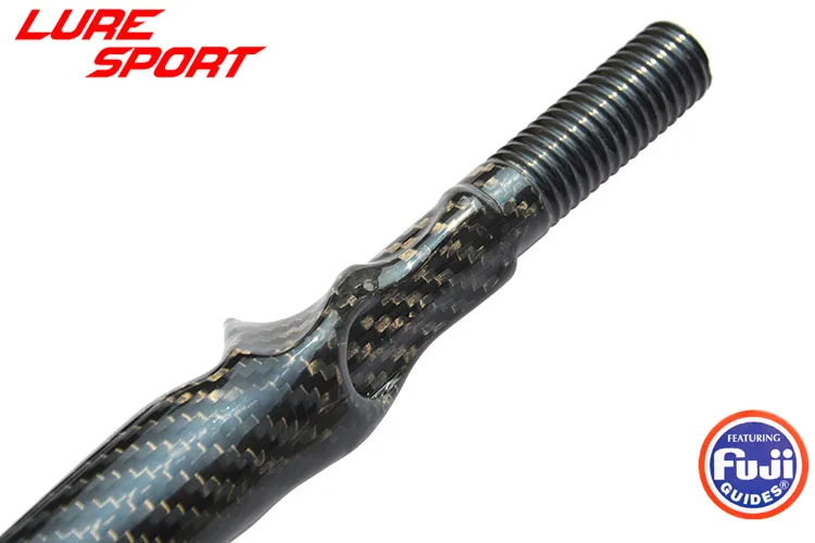 LureSport 3K Woven Carbon Unibody 35cm Cast Reel Seat Grip Handle Triangular Butt FUJI KDPS16 Rod Building Component Repair DIY