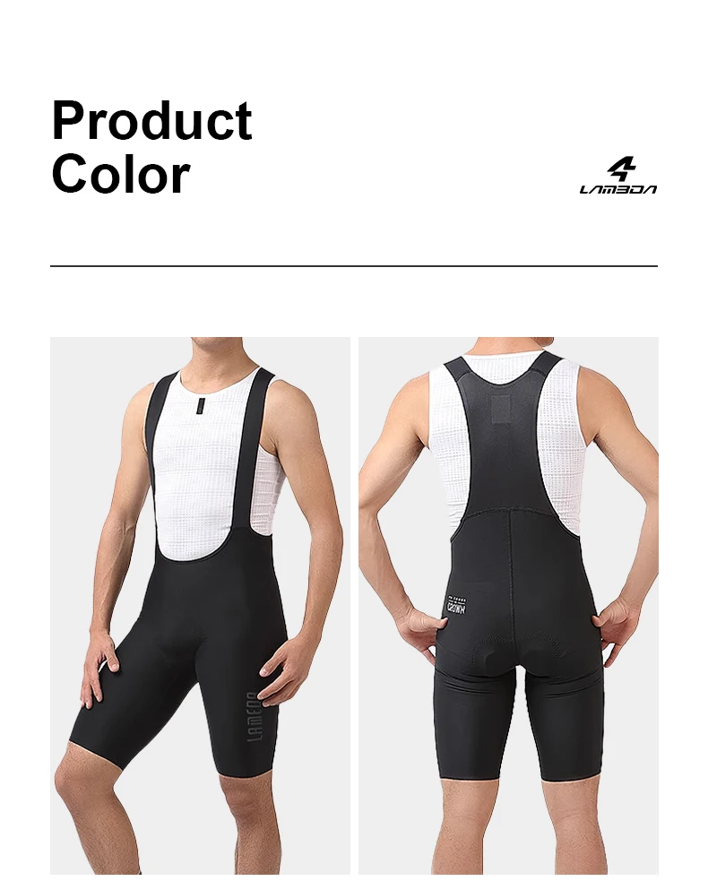 LAMEDA Summer Cycling Bib Shorts Men Outdoor Wear Bike Ride Padded Riding Bib Tights Bicycle Men's Cycling Clothing Quick-Dry