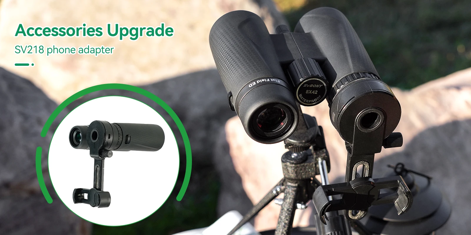 Svbony SA205 Binoculars 8X42/10X42 ED Flat-field Professional IPX7 Waterproof BAK4,Bird Watching,Stargazing,Camping,Astronomy