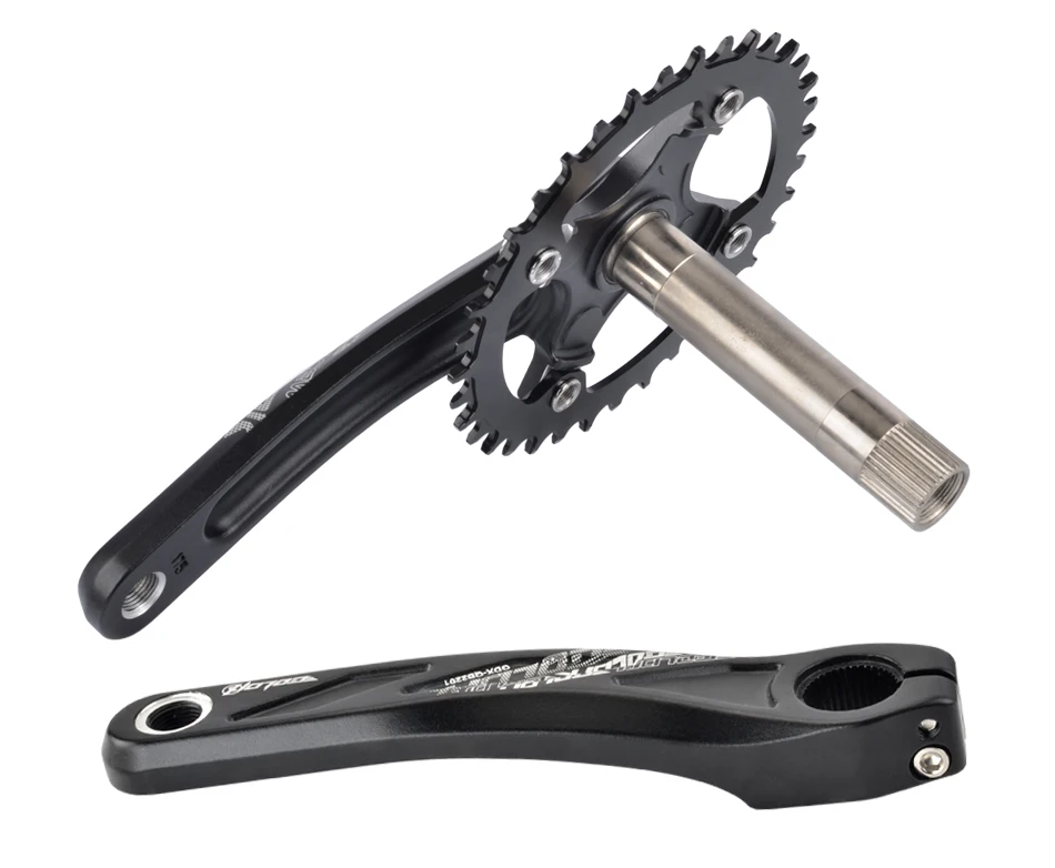 GOLDIX 104BCD Wide and Narrow Teeth Bicycle Crankset 170/175mm Crank Round/Oval Chain Ring 32T/34T/36T/38T Bicycle Crankset