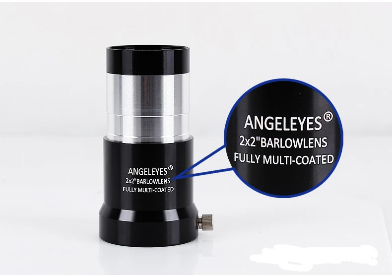 Angeleyes-Professional Telescope Eyepiece, 2 in, 2x Barlow Lens, Eyepiece, Astronomical Accessories