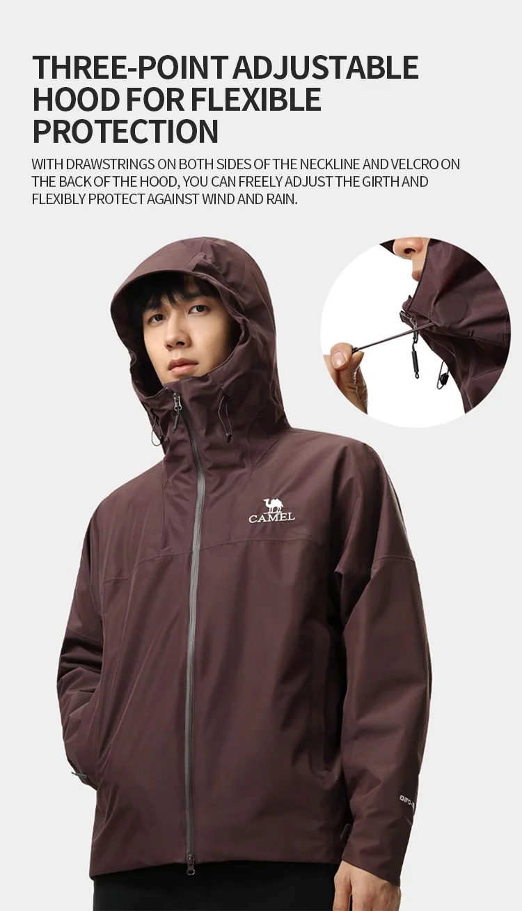 GOLDEN CAMEL Outdoor Hiking Jackets Windbreakers Waterproof Jacket for Men 2023 Autumn Men's Winter Coats Travel Cycling Clothes