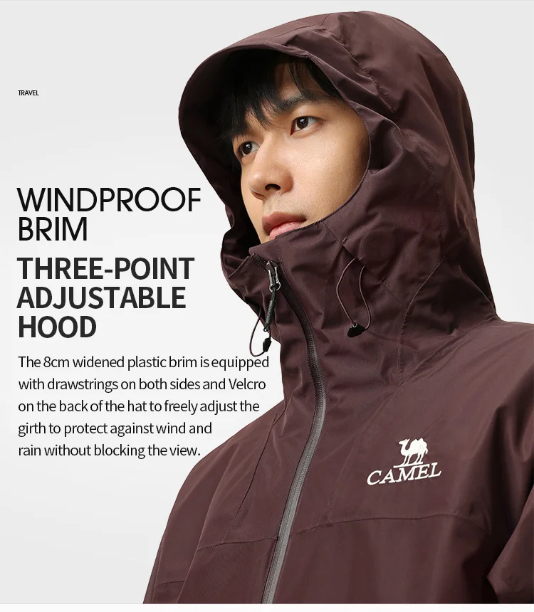 GOLDEN CAMEL Outdoor Hiking Jackets Windbreakers Waterproof Jacket for Men 2023 Autumn Men's Winter Coats Travel Cycling Clothes