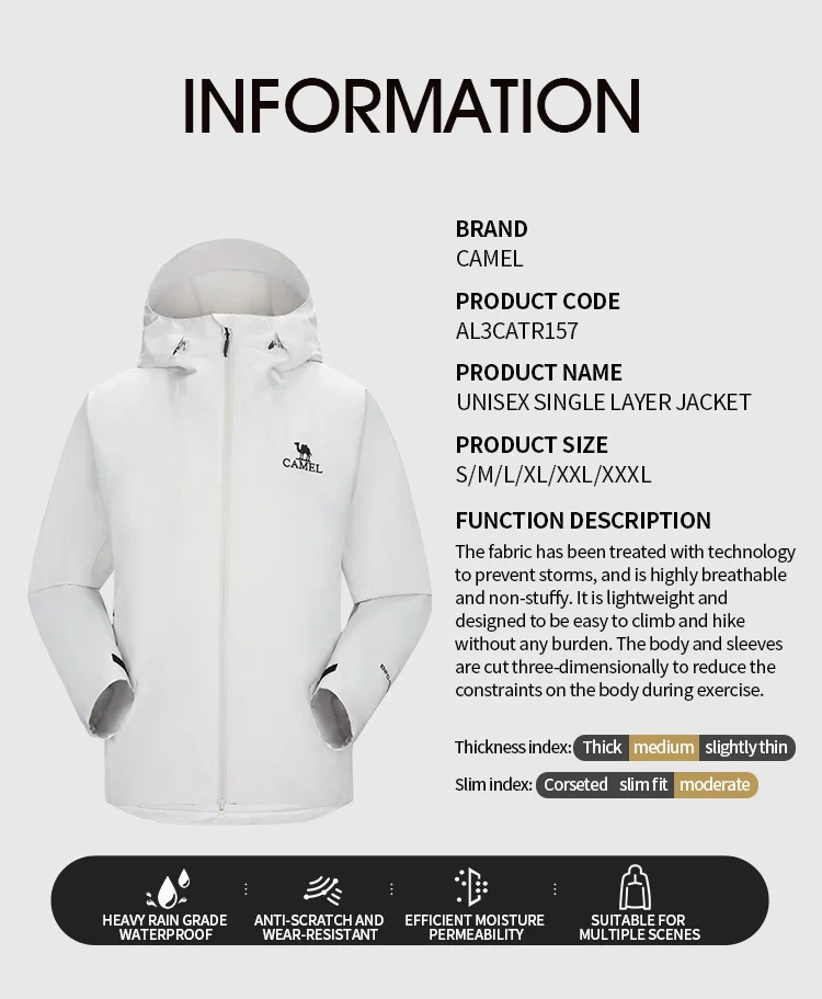 GOLDEN CAMEL Outdoor Hiking Jackets Windbreakers Waterproof Jacket for Men 2023 Autumn Men's Winter Coats Travel Cycling Clothes