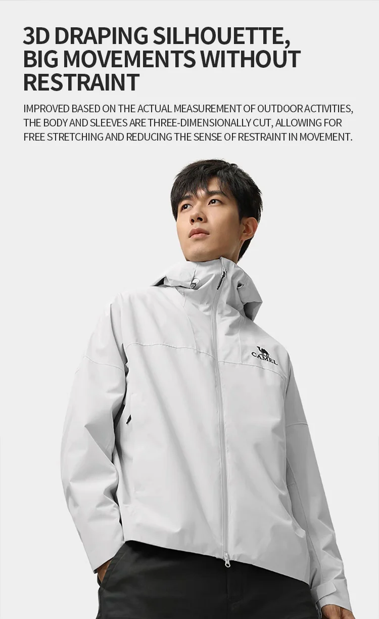 GOLDEN CAMEL Outdoor Hiking Jackets Windbreakers Waterproof Jacket for Men 2023 Autumn Men's Winter Coats Travel Cycling Clothes