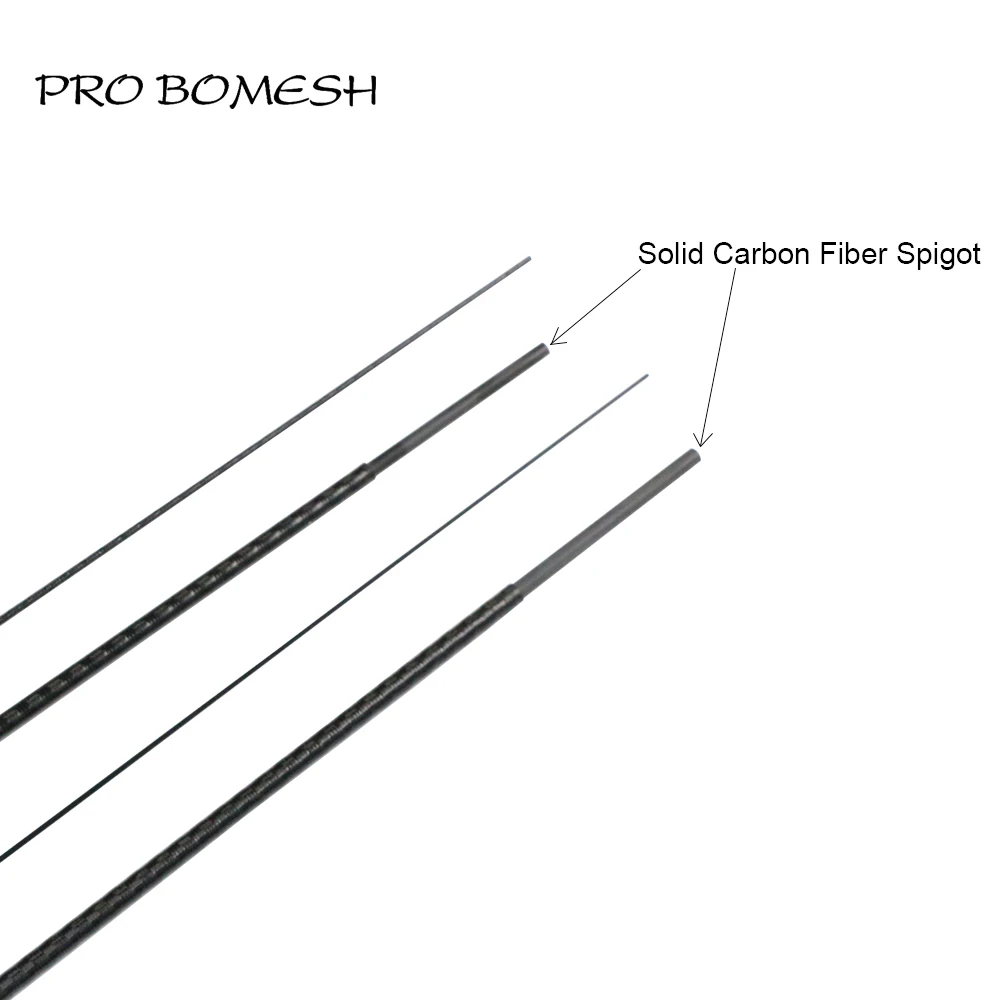 Pro Bomesh 1 Set 1.68m UL L 2 Section X-ray Wrapping Carbon Fiber Travel Rod Blank DIY Rod Building Component Cane