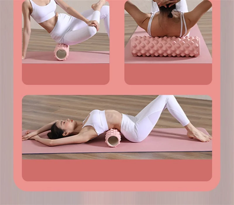 Yoga Column Foam Axis 30/45cm Gym Muscle Massage Roller Pilates Exercise For Back Waist Thighs Spine Home Fitness Equipment