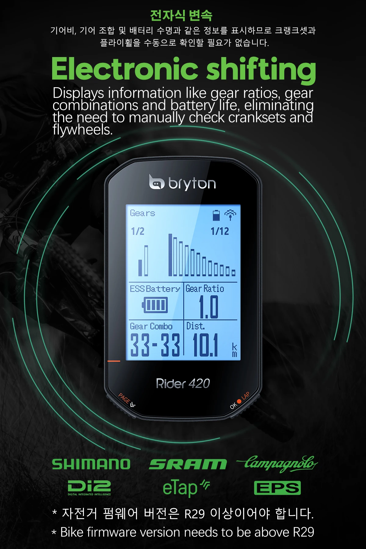 Bryton Rider 420E/420T/320E GPS Cycling Computer Enabled Bicycle Rider Bryton Mount Waterproof Wireless Speedometer New 2021
