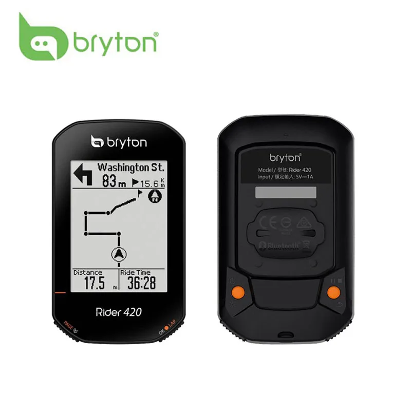 Bryton Rider 420E/420T/320E GPS Cycling Computer Enabled Bicycle Rider Bryton Mount Waterproof Wireless Speedometer New 2021