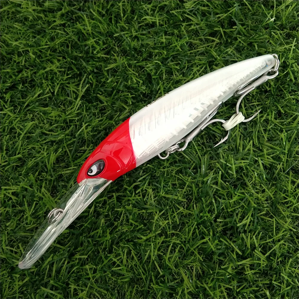Noeby 2pcs 47g 94g Deep Diving Large Minnow Lure Artificial Wobbler Hard Bait Crankbait Sea Bass Pike Perch Fishing Tackle