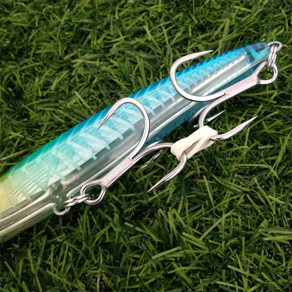 Noeby 2pcs 47g 94g Deep Diving Large Minnow Lure Artificial Wobbler Hard Bait Crankbait Sea Bass Pike Perch Fishing Tackle
