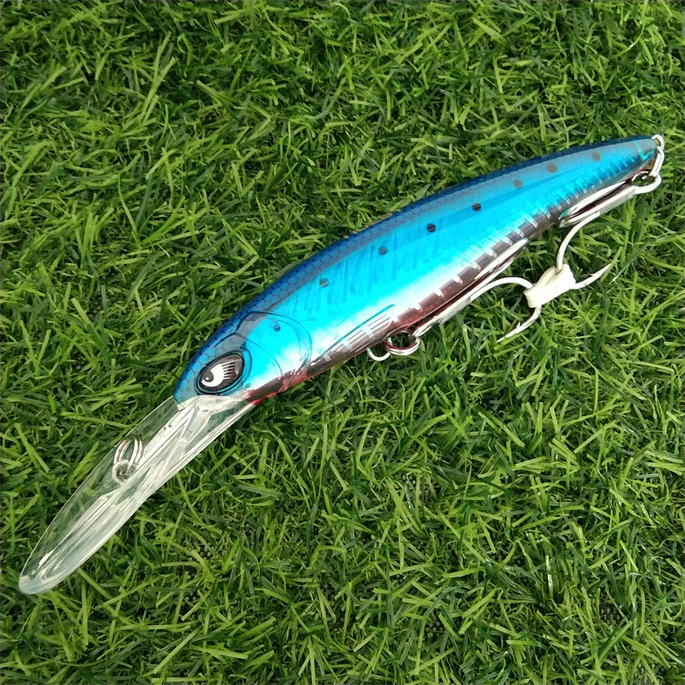 Noeby 2pcs 47g 94g Deep Diving Large Minnow Lure Artificial Wobbler Hard Bait Crankbait Sea Bass Pike Perch Fishing Tackle