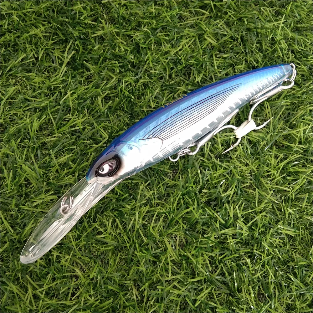 Noeby 2pcs 47g 94g Deep Diving Large Minnow Lure Artificial Wobbler Hard Bait Crankbait Sea Bass Pike Perch Fishing Tackle