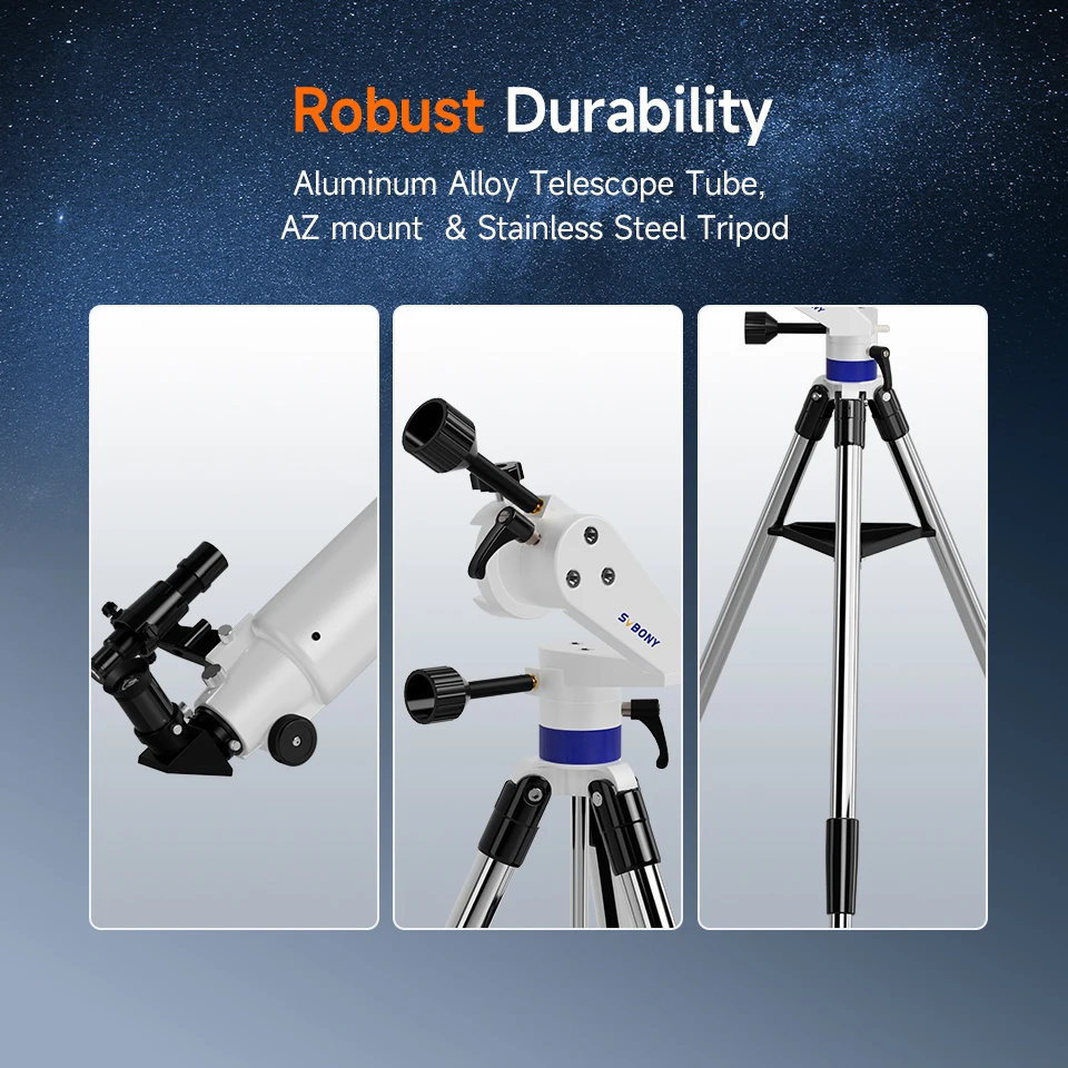 Svbony SV520 90mm Refractor Astronomy Telescope Set for Adults and Beginners Professional Observing the Moon Photography