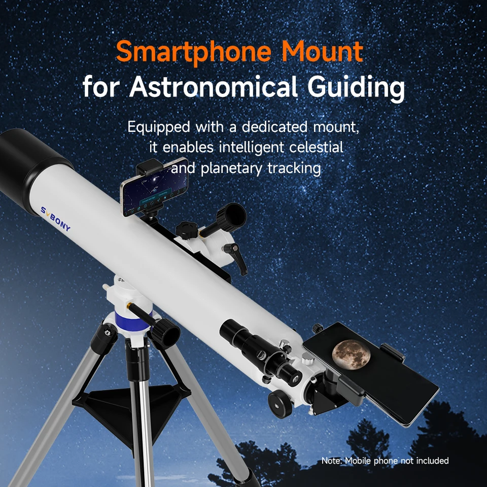 Svbony SV520 90mm Refractor Astronomy Telescope Set for Adults and Beginners Professional Observing the Moon Photography