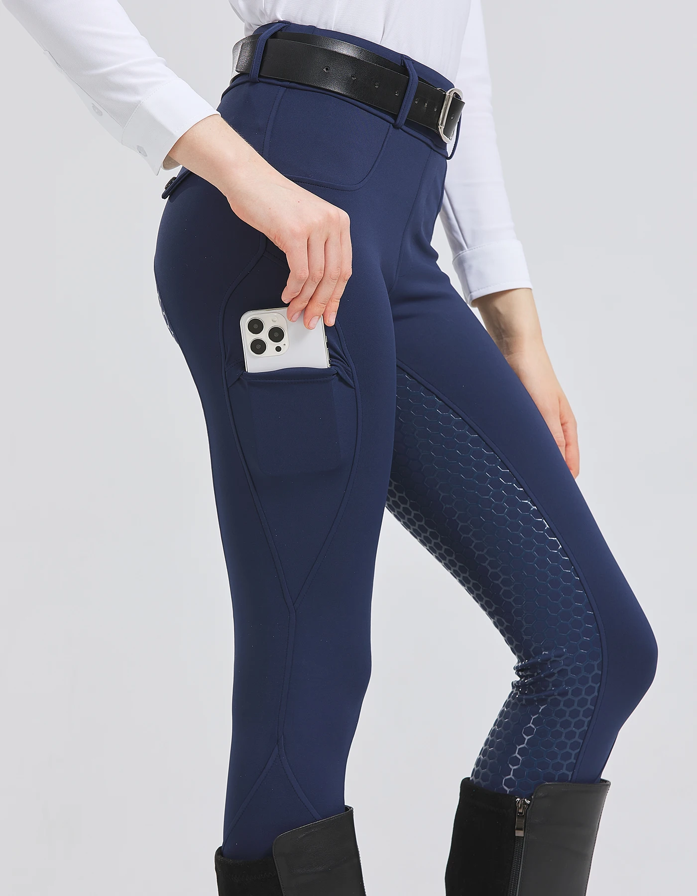 Four Seasons Breeches Women's professional equestrian sports pants riding silicone anti-slip pants wear-resistant high-elastic t