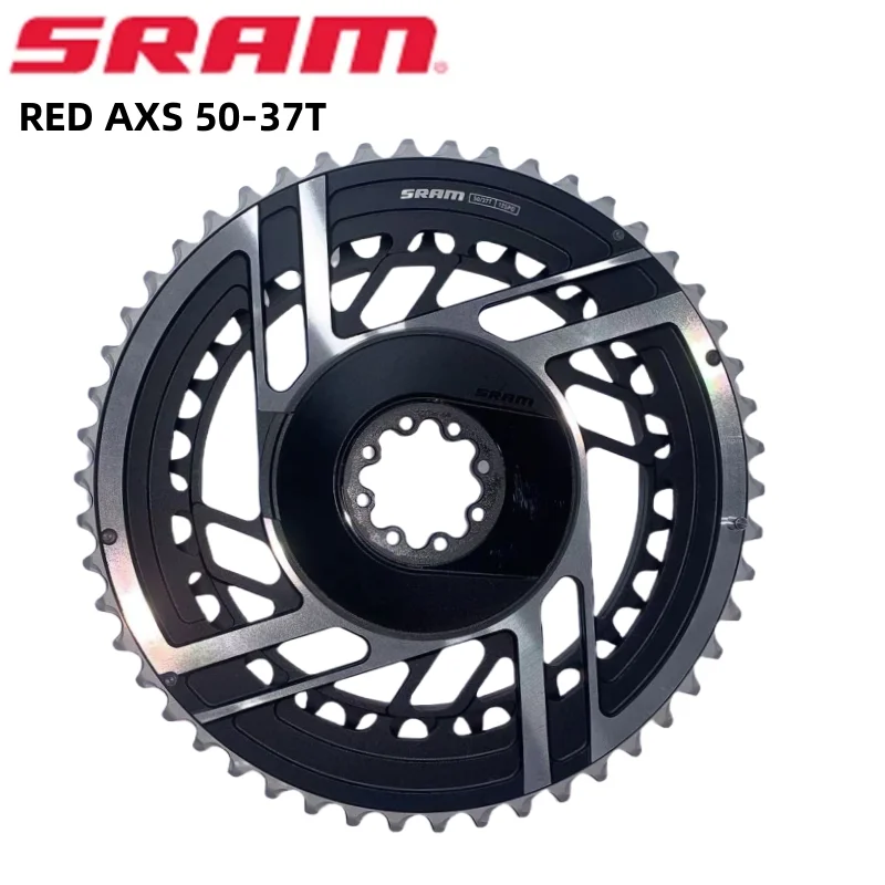 SRAM RED AXS 50-37T Chainring 8Bolt Direct Mount 2x12Speed 8 Holes Black Round Chainring Double Original For SRAM RED AXS Crank
