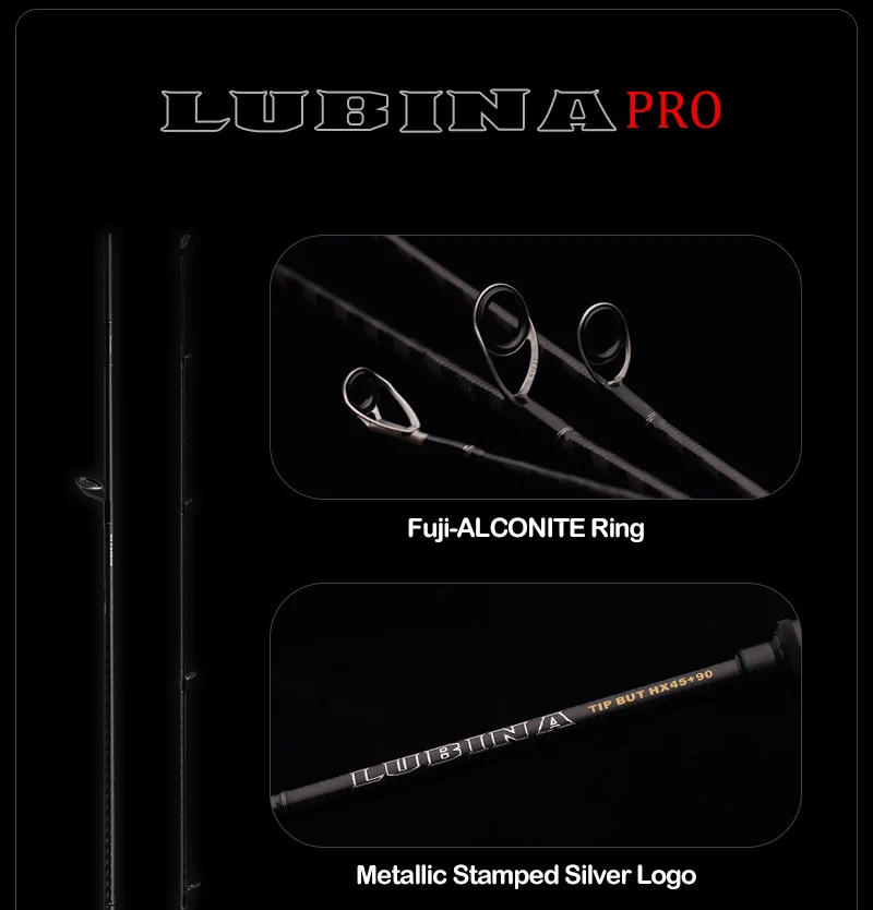 PURELURE New LUBINA Pro Spinning Rod For Bass High Carbon Long Throwing Fishing Rod In FUJI Accessories, Plus Spinning Reel