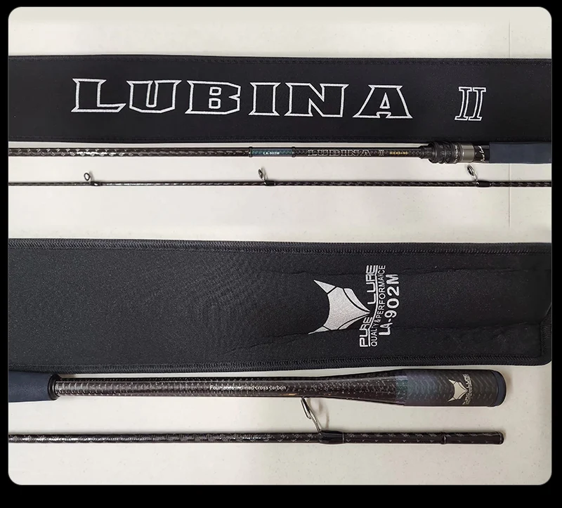 PURELURE New LUBINA Pro Spinning Rod For Bass High Carbon Long Throwing Fishing Rod In FUJI Accessories, Plus Spinning Reel