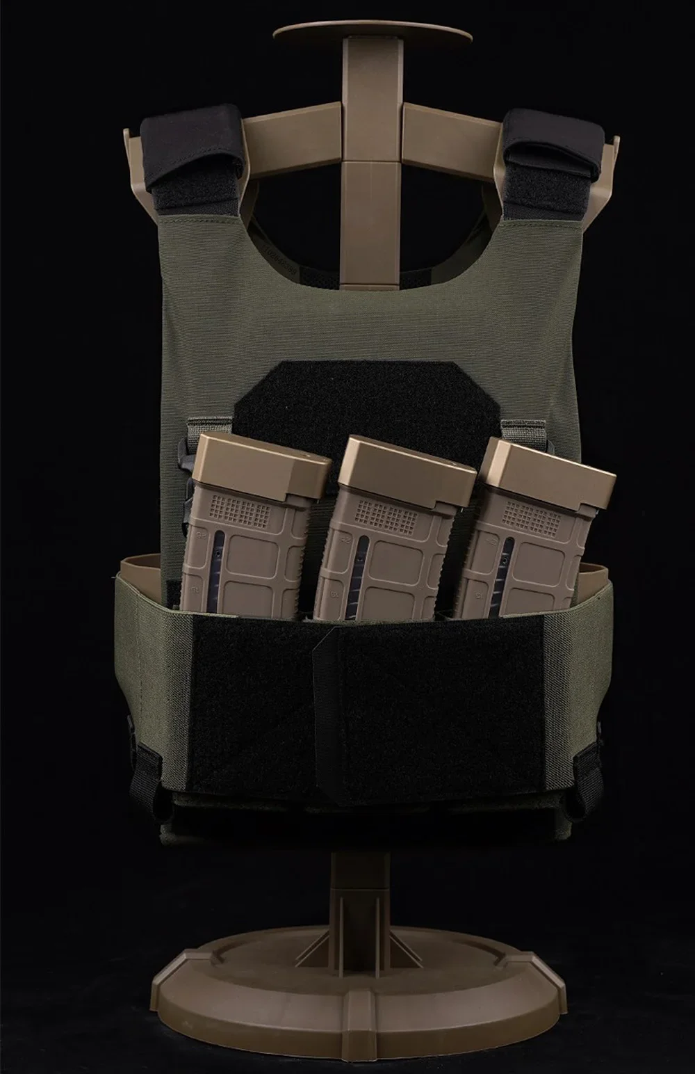 Triple Pouch 5.56/7.62 Panel Open Top Holder Airsoft Vest Plate Carrier Accessories with Hook Backing