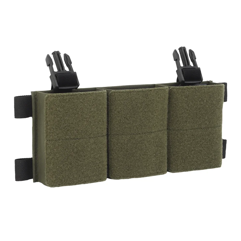 Triple Pouch 5.56/7.62 Panel Open Top Holder Airsoft Vest Plate Carrier Accessories with Hook Backing