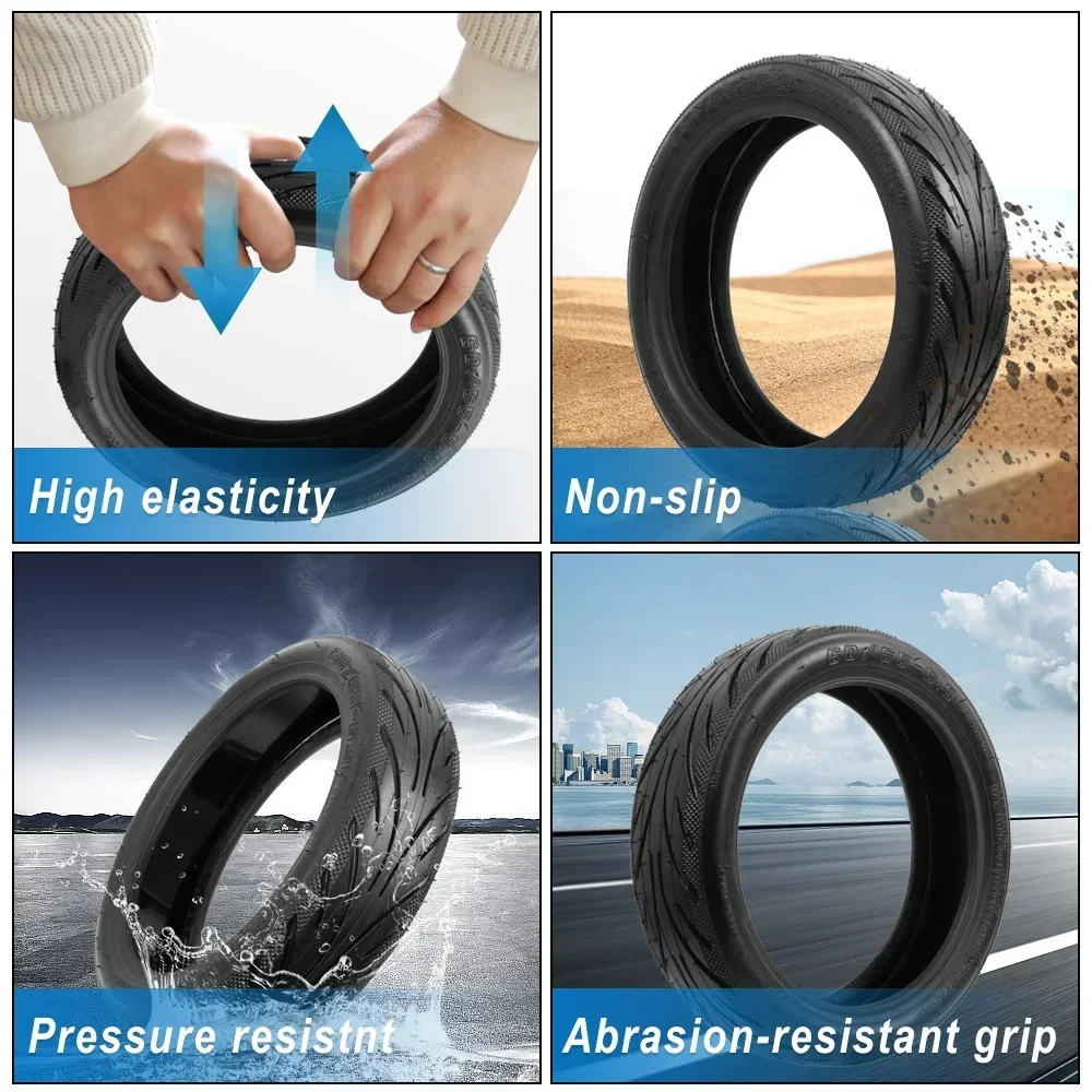 60/65-6.9 10Inch Tubeless Rear Jelly Tire For Ninebot By Segway Max G2 G65 Electric Scooter Vacuum Outer Tyre Accessorie