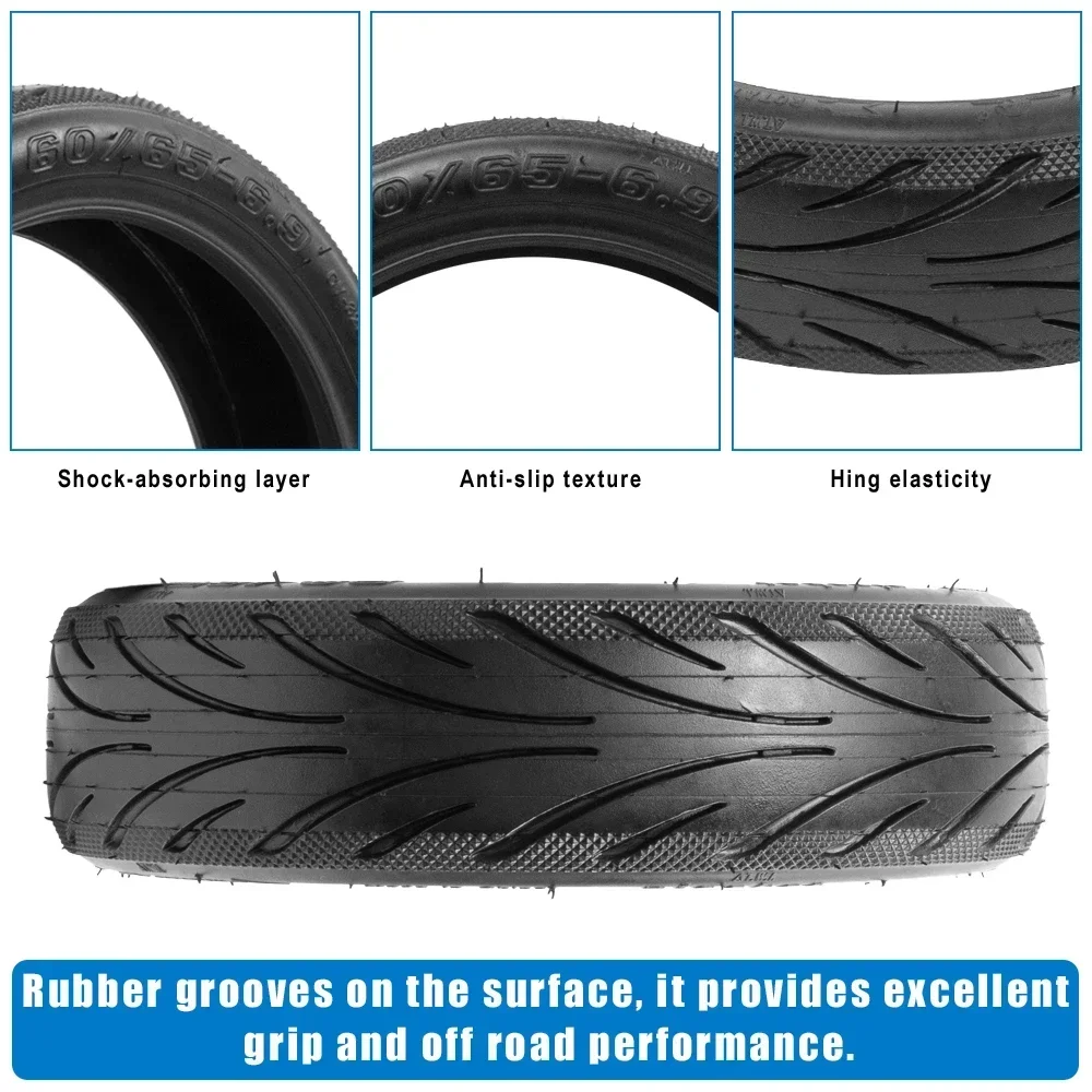 60/65-6.9 10Inch Tubeless Rear Jelly Tire For Ninebot By Segway Max G2 G65 Electric Scooter Vacuum Outer Tyre Accessorie