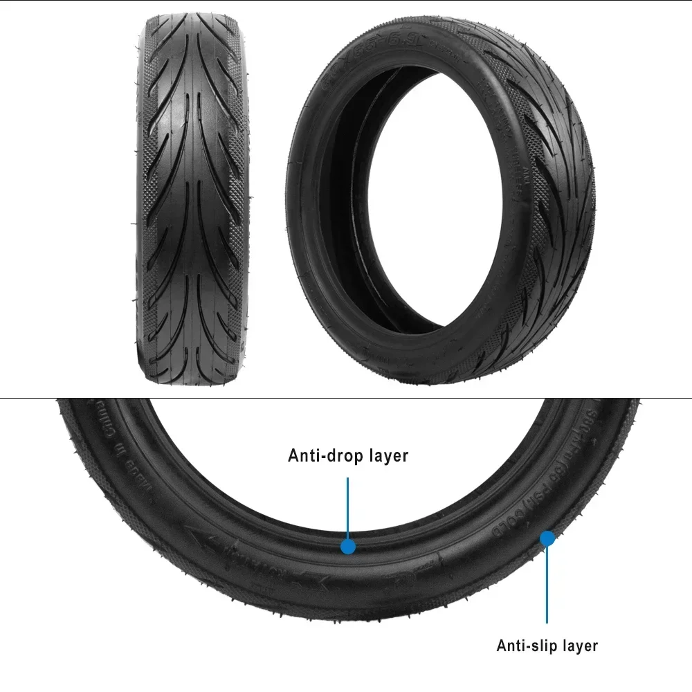 60/65-6.9 10Inch Tubeless Rear Jelly Tire For Ninebot By Segway Max G2 G65 Electric Scooter Vacuum Outer Tyre Accessorie