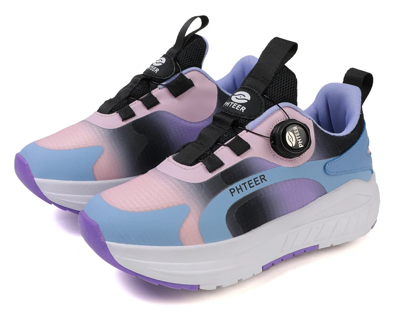 Fashion 4-wheel roller skates sneakers for students children outdoor wheel shoes Multifunctional sports shoes