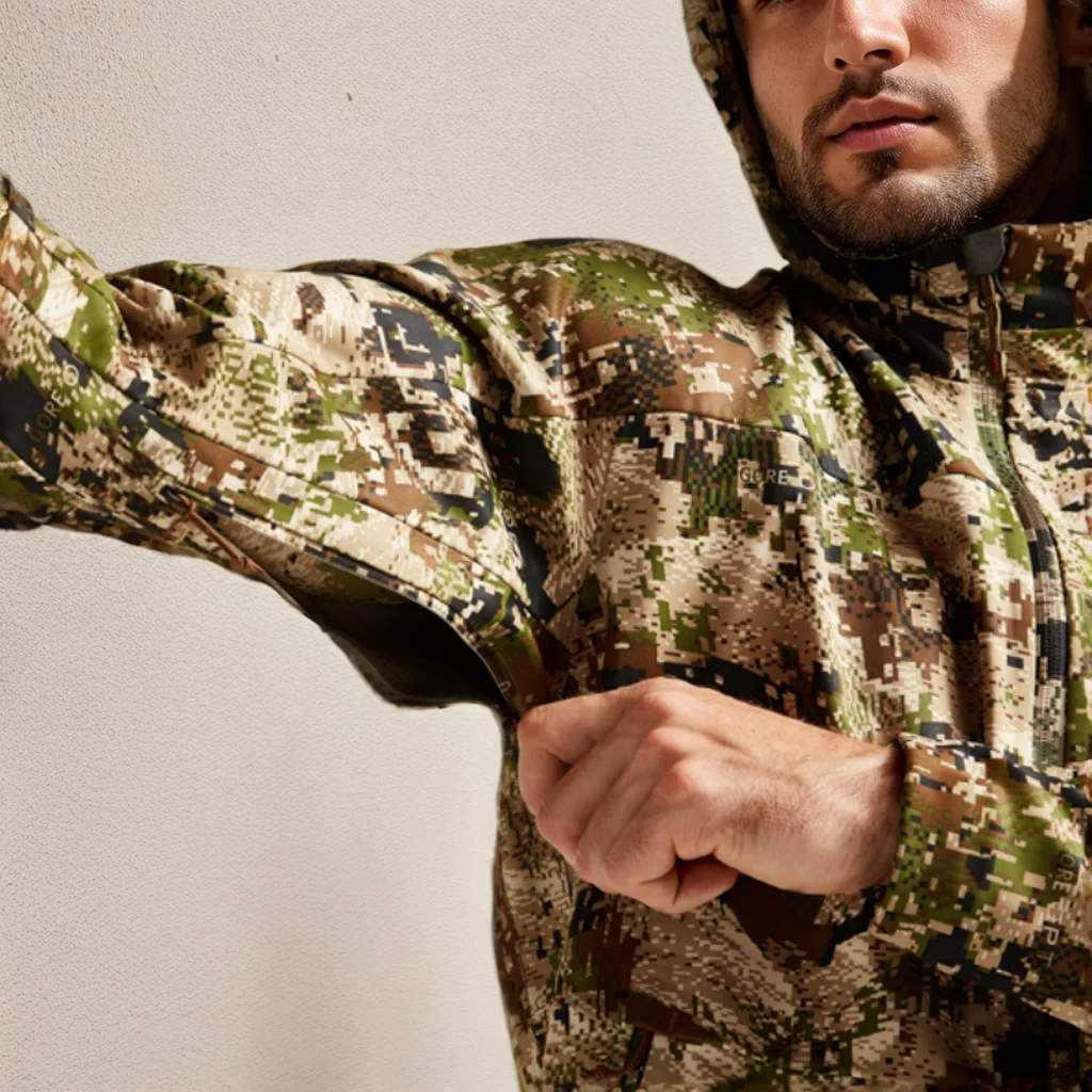 Men’s Soft Shell Hunting Wear Winter Outdoor Light Camouflage Hunting Jacket